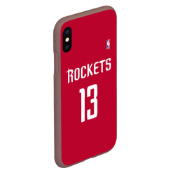 Чехол для iPhone XS Max матовый Houston Rockets - фото 2