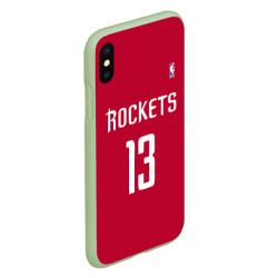 Чехол для iPhone XS Max матовый Houston Rockets - фото 2