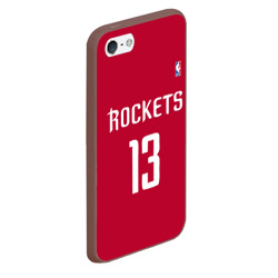 Чехол для iPhone 5/5S матовый Houston Rockets - фото 2