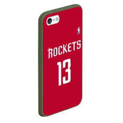 Чехол для iPhone 5/5S матовый Houston Rockets - фото 2