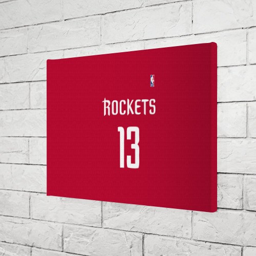 Холст прямоугольный Houston Rockets, цвет 3D печать - фото 3