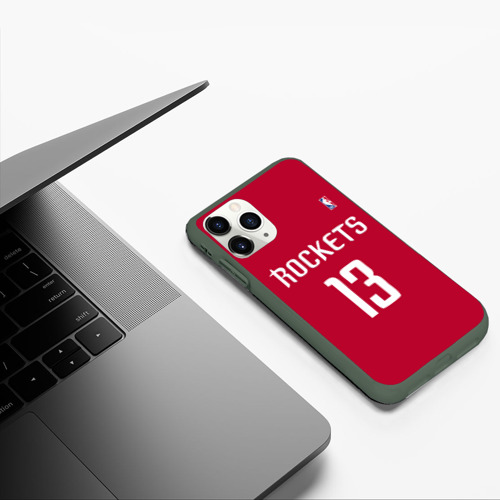 Чехол для iPhone 11 Pro матовый с принтом Houston Rockets, фото #5