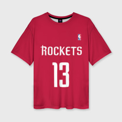 Женская футболка oversize 3D Houston Rockets