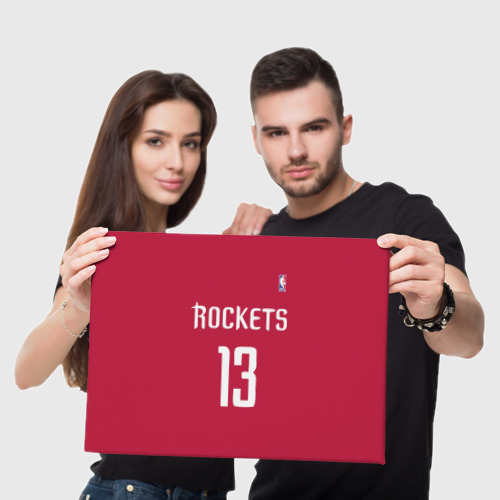 Холст прямоугольный Houston Rockets, цвет 3D печать - фото 5