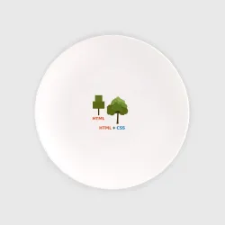 Тарелка Веб-дизайнеры HTML + css