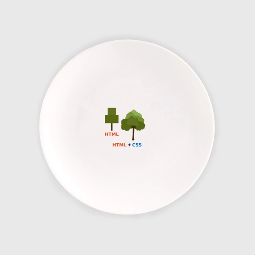 Тарелка Веб-дизайнеры HTML + css