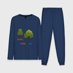 Мужская пижама с лонгсливом хлопок Веб-дизайнеры HTML + css