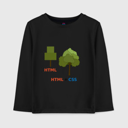 Детский лонгслив хлопок Веб-дизайнеры HTML + css