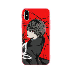 Чехол для iPhone X матовый Red