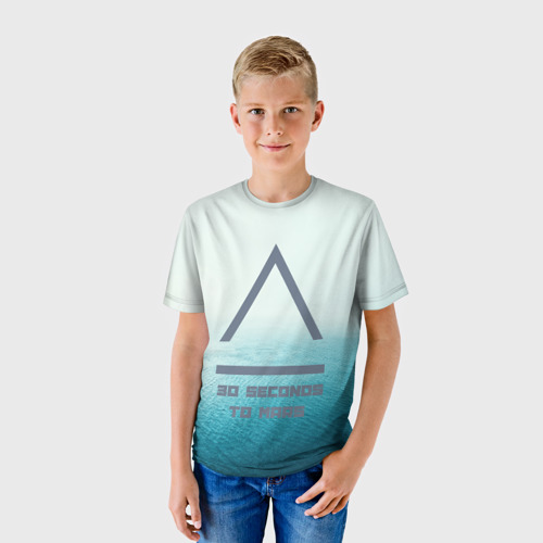 Детская футболка 3D 30 SECONDS TO MARS , цвет 3D печать - фото 3