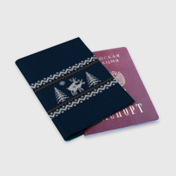 Обложка для паспорта матовая кожа Неприличные Олени - фото 2