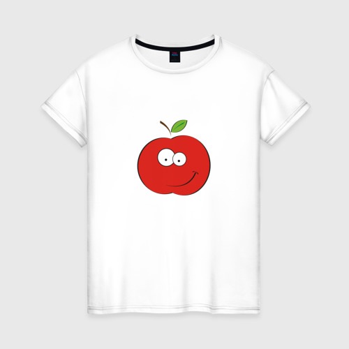 Женская футболка хлопок Smile apple