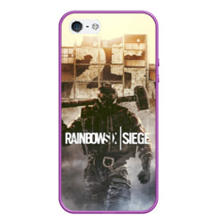 Чехол для iPhone 5/5S матовый Rainbow Six Siege радуга 6 осада R6S