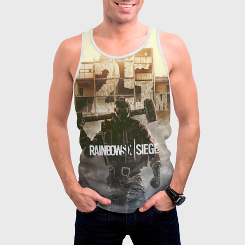 Мужская майка 3D Rainbow Six Siege радуга 6 осада R6S, цвет 3D печать - фото 3