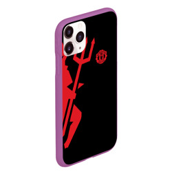 Чехол для iPhone 11 Pro Max матовый F.c.m.u devil Манчестер Юнайтед Manchester united - фото 2