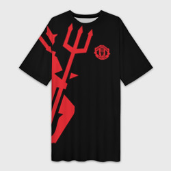 Платье-футболка 3D F.c.m.u devil Манчестер Юнайтед Manchester united