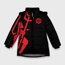 Зимняя куртка для девочек 3D F.c.m.u devil Манчестер Юнайтед Manchester united