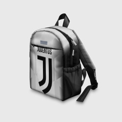 Рюкзак с принтом Juventus 2018 Original для ребенка, вид на модели спереди №3. Цвет основы: белый