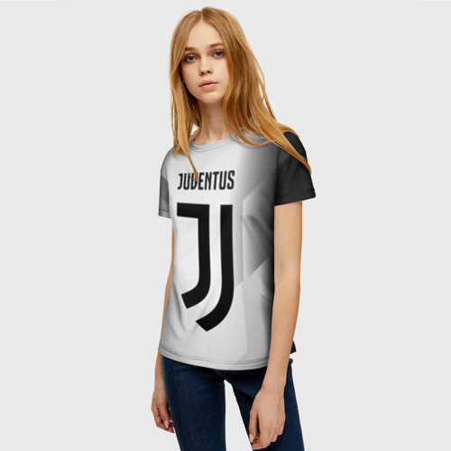 Женская футболка 3D Juventus 2018 Original, цвет 3D печать - фото 3