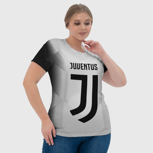 Женская футболка 3D Juventus 2018 Original, цвет 3D печать - фото 6