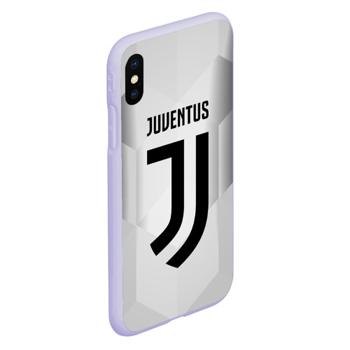 Чехол для iPhone XS Max матовый Juventus 2018 Original, цвет светло-сиреневый - фото 3