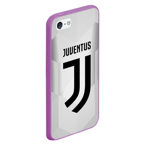 Чехол для iPhone 5/5S матовый Juventus 2018 Original, цвет фиолетовый - фото 3