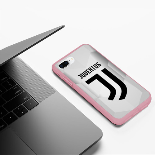 Чехол для iPhone 7Plus/8 Plus матовый Juventus 2018 Original, цвет баблгам - фото 5