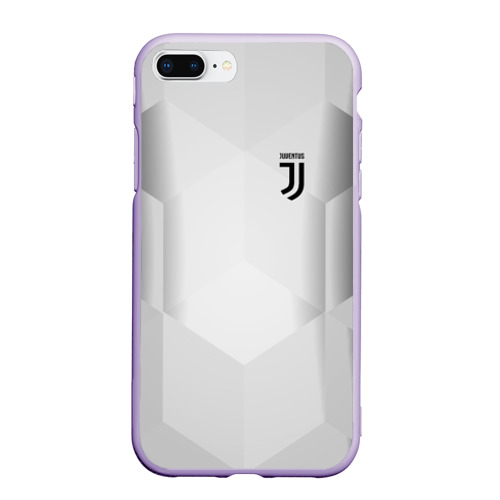 Чехол для iPhone 7Plus/8 Plus матовый Juventus Ювентус, цвет светло-сиреневый