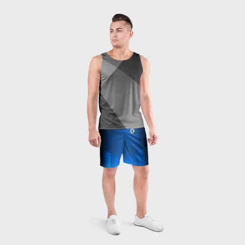 Мужские шорты спортивные Челси chelsea, цвет 3D печать - фото 4