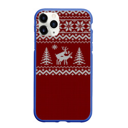 Чехол для iPhone 11 Pro Max матовый Неприличные Олени