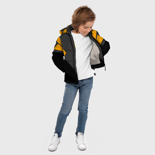 Зимняя куртка для мальчиков 3D PUBG, цвет светло-серый - фото 5