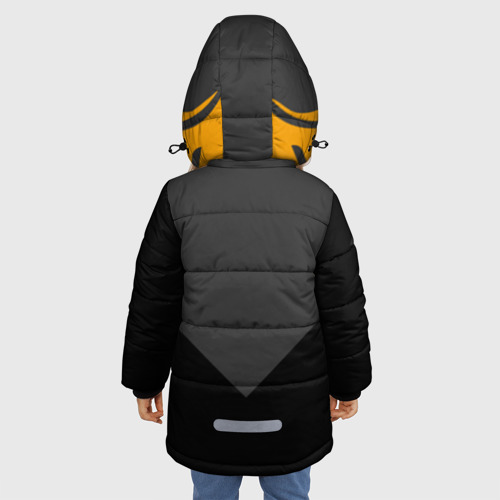 Зимняя куртка для девочек 3D PUBG, цвет красный - фото 4