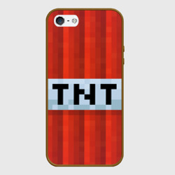 Чехол для iPhone 5/5S матовый Minecraft TNT