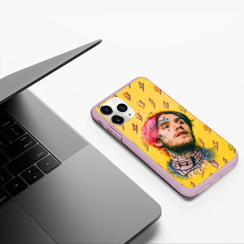 Чехол для iPhone 11 Pro матовый Thunder Peep, цвет розовый - фото 5