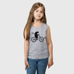 Детская майка хлопок Ежик на велосипеде - фото 2