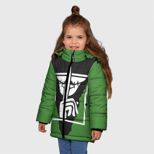 Зимняя куртка для девочек 3D Rainbow Six Siege радуга 6 осада valkyrie, цвет черный - фото 3