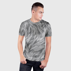 Мужская футболка 3D Slim Шкура волка - фото 2