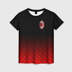 Женская футболка 3D AC Milan