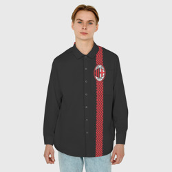 Мужская рубашка oversize 3D AC Milan - фото 2