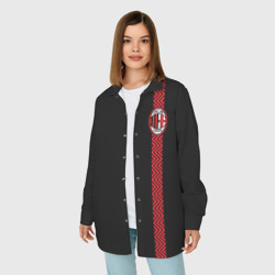 Женская рубашка oversize 3D AC Milan - фото 2