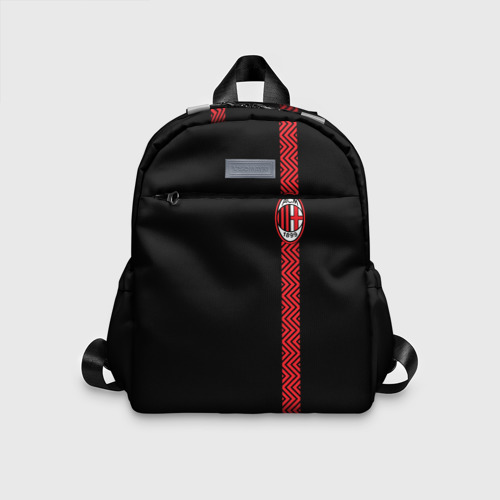 Детский рюкзак 3D с принтом AC Milan, вид спереди #2