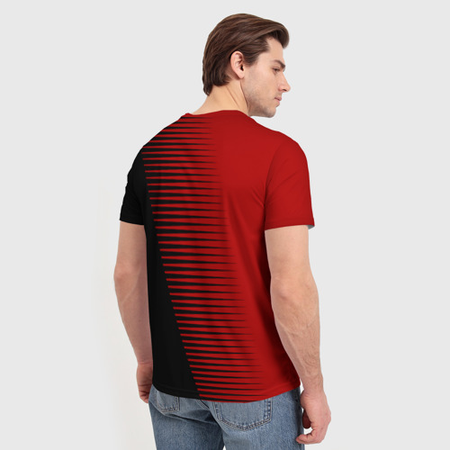 Мужская футболка 3D AC MILAN, цвет 3D печать - фото 4