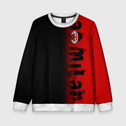 Детский свитшот 3D AC MILAN, цвет 3D печать