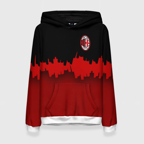 Женская толстовка 3D AC MILAN, цвет 3D печать