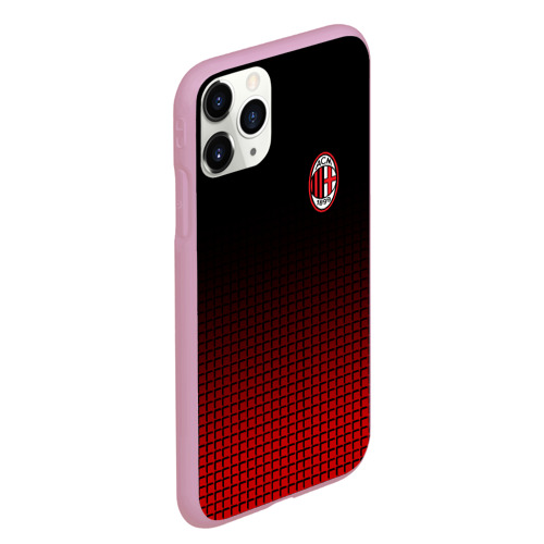 Чехол для iPhone 11 Pro Max матовый AC Milan, цвет розовый - фото 3