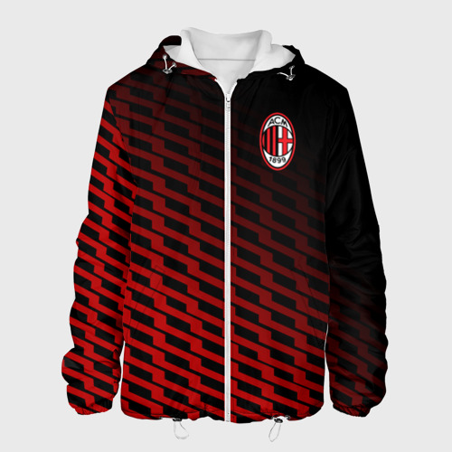 Мужская куртка 3D AC MILAN, цвет 3D печать