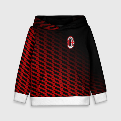 Детская толстовка 3D AC MILAN, цвет белый