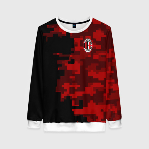 Женский свитшот 3D AC MILAN, цвет 3D печать