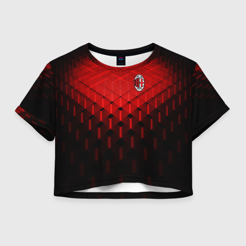 Женская футболка Crop-top 3D AC Milan