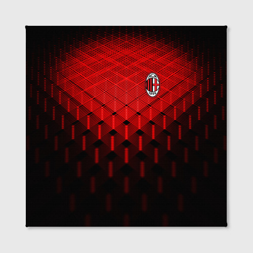 Холст квадратный AC Milan, цвет 3D печать - фото 2